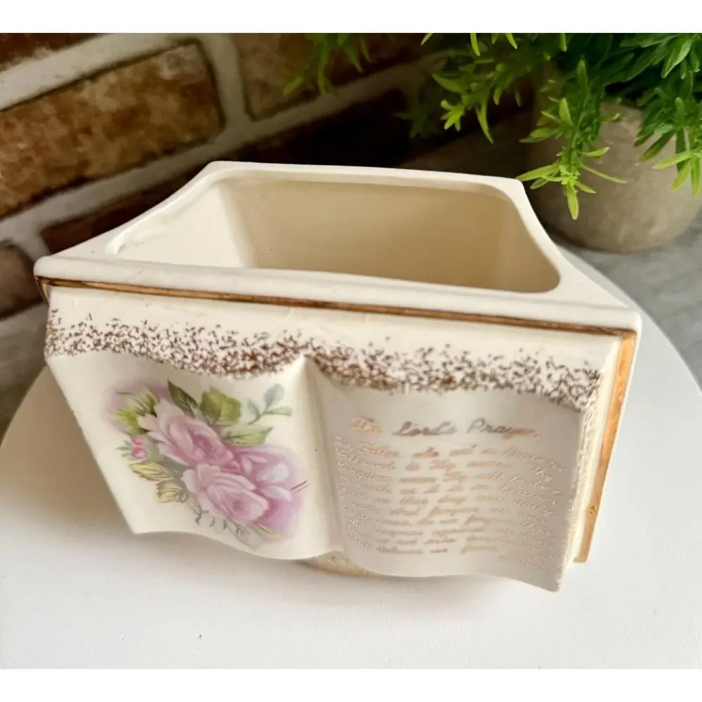 Lord's Prayer Wall Pocket Vase | Rubens Originals Japan Ceramic Planter